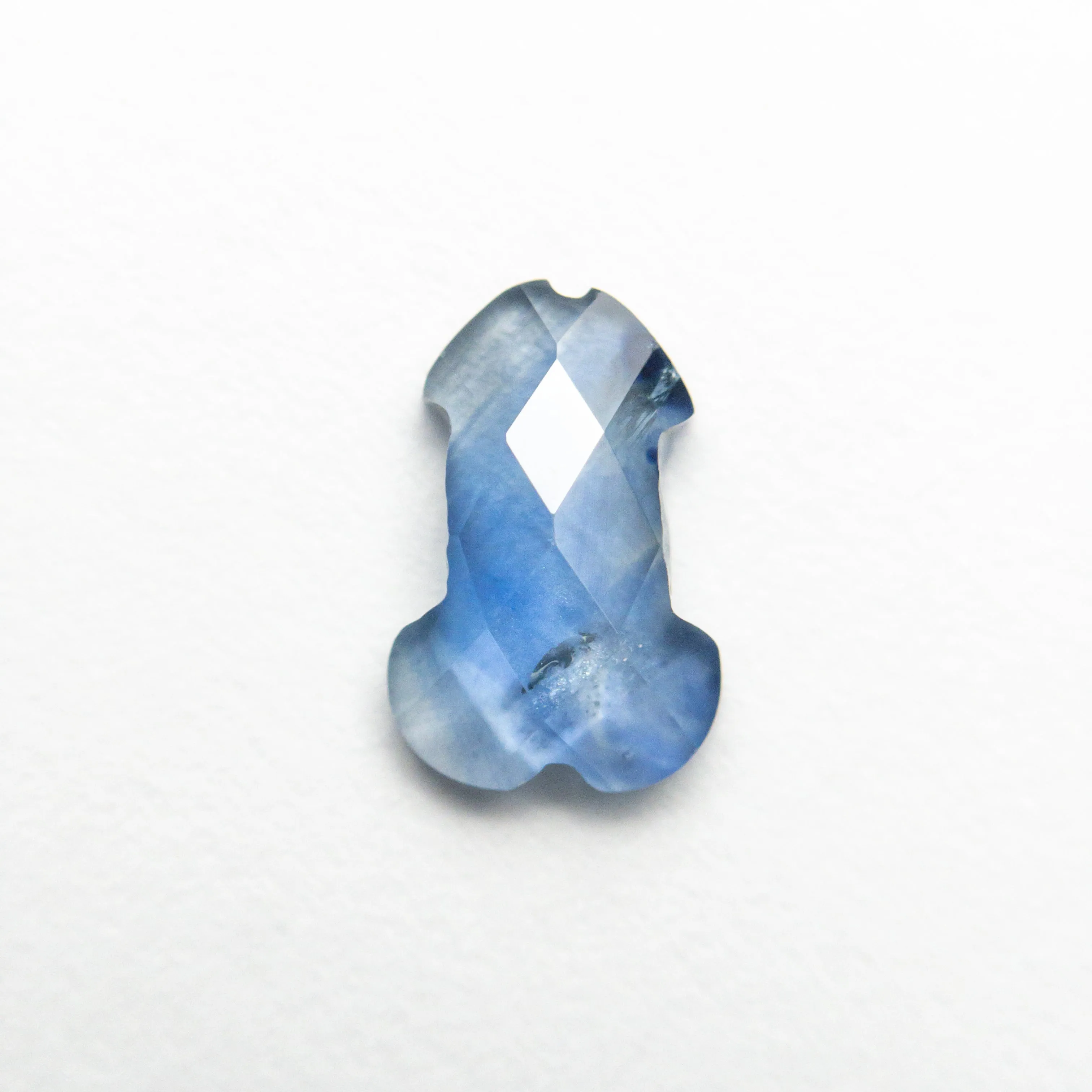 0.89ct 7.68x5.04x2.22mm Penis Rosecut Sapphire 23385-02