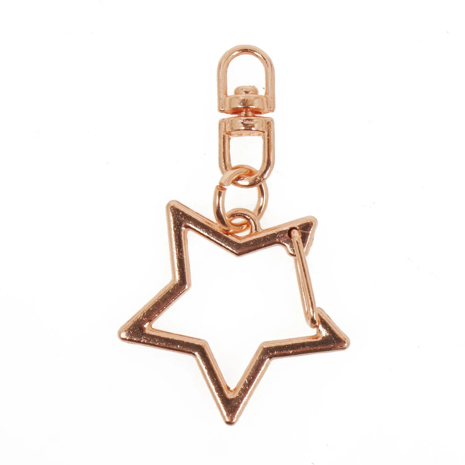 10PCS Alloy Keychain, Star Clasp Key Chain, Star Key Rings, Star Lobster Swivel Clasp, Snap hook, Multiple colors 103663