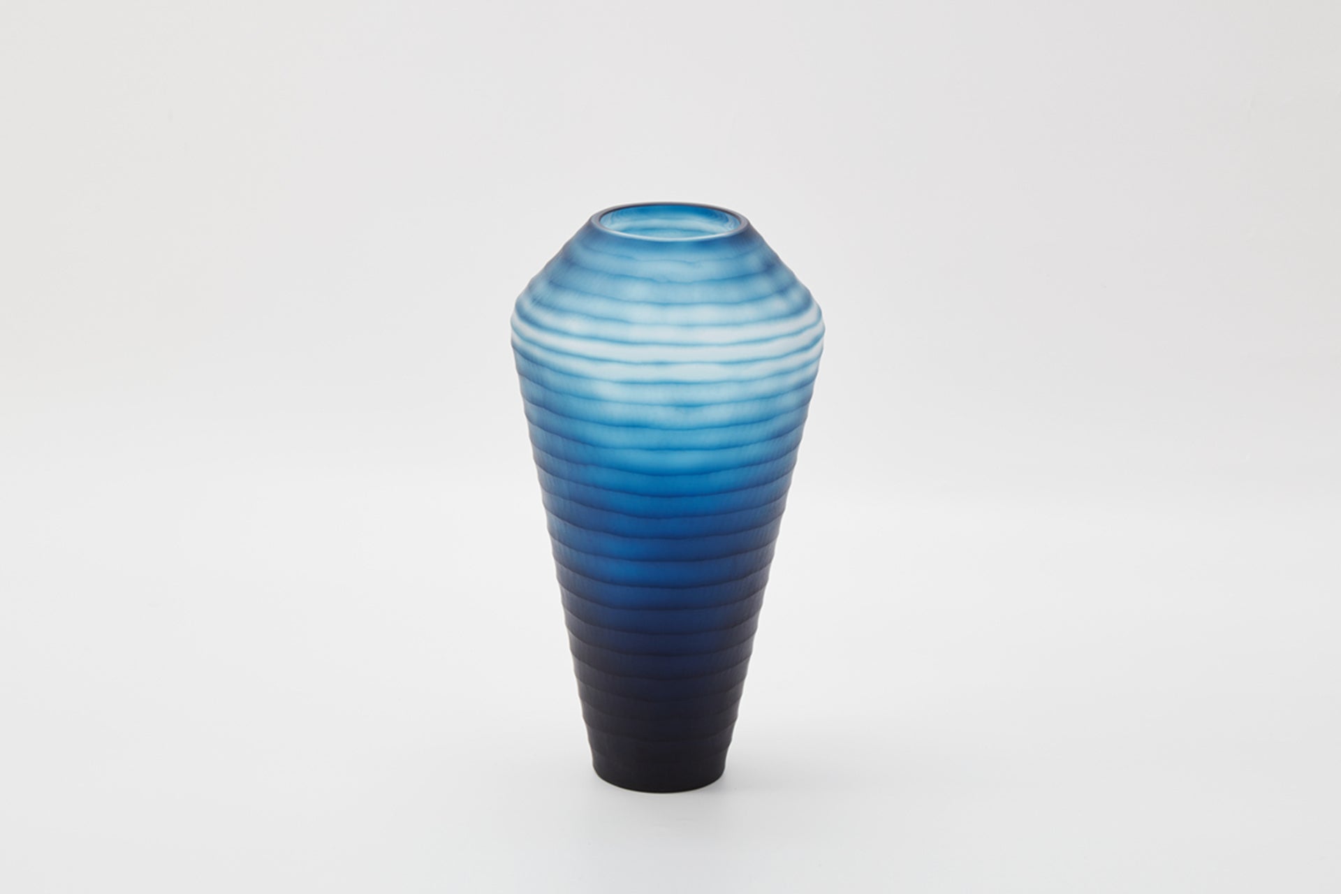 A The Foundry House Tromba Vase Large Indigo