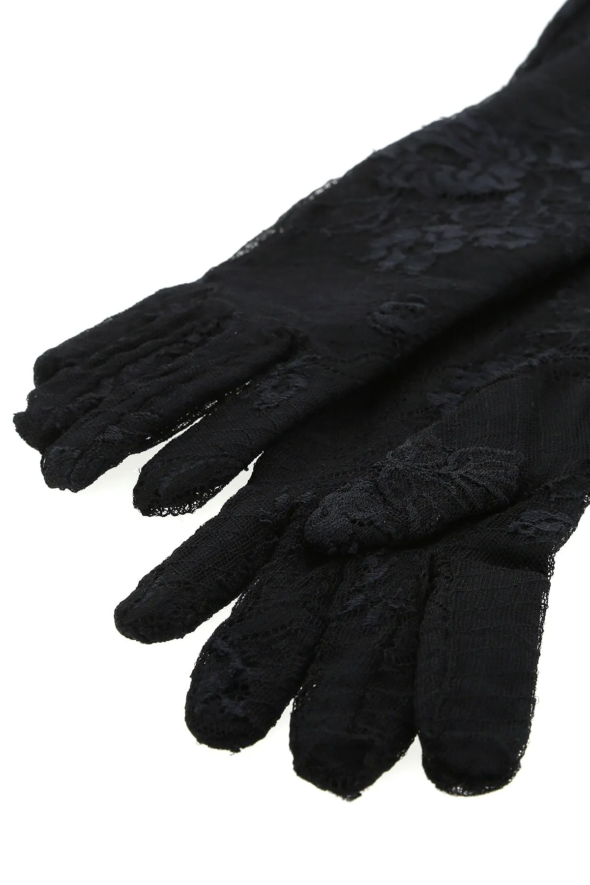 Balenciaga Long Stretch Lace Gloves