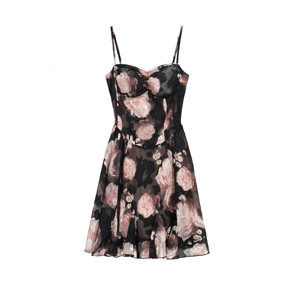 Blossom Black Dress