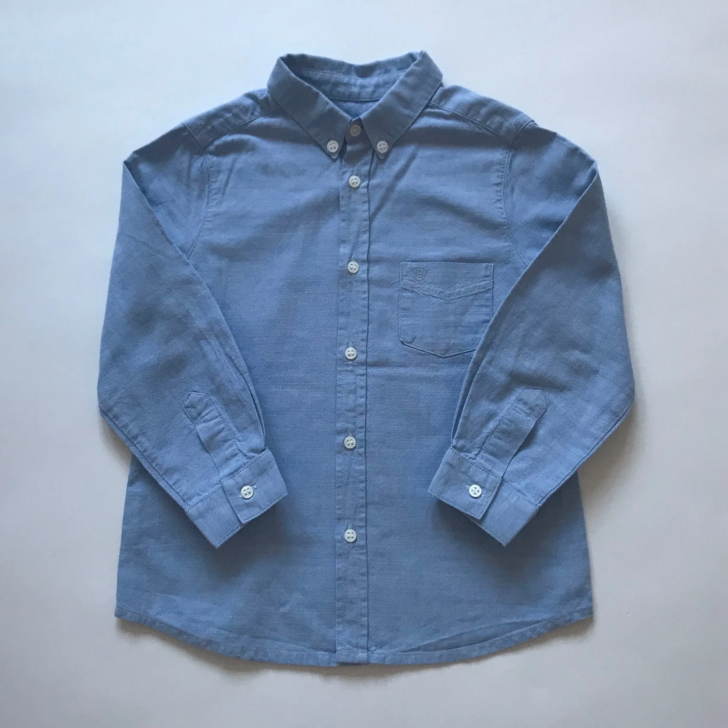 Bonpoint Blue Chambray Shirt: 3 Years & 12 Years