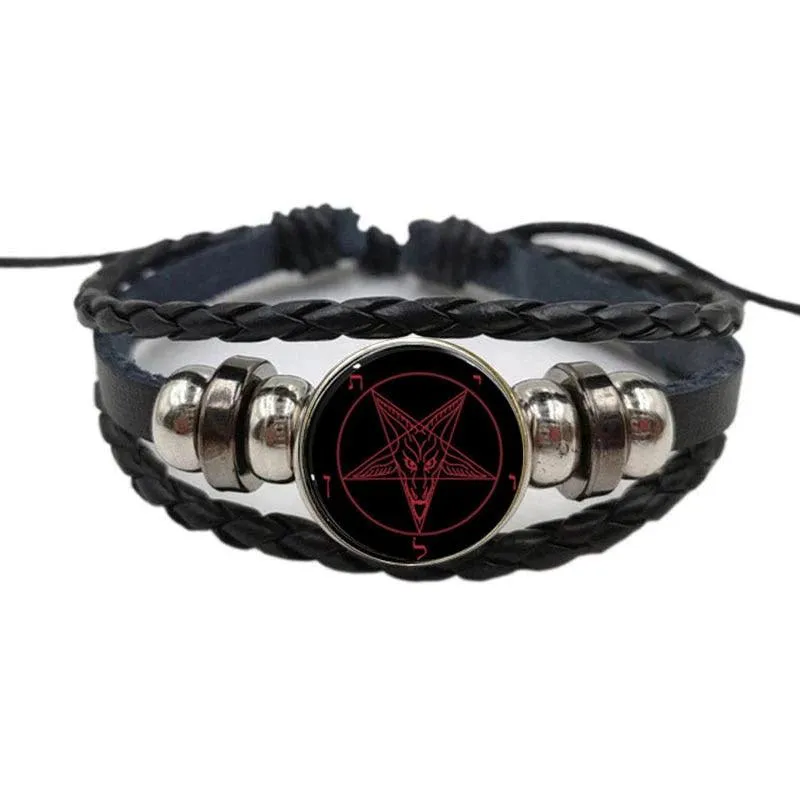 Braided Satanic Bracelet