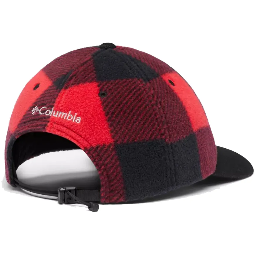 CAPPELLO II FLEECE BALL CAP Uomo Mountain red check print Black