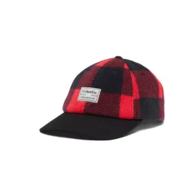 CAPPELLO II FLEECE BALL CAP Uomo Mountain red check print Black