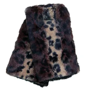 Cheetah Luxury Faux Fur Fingerless Gloves