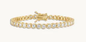 CRYSTAL BEZEL TENNIS BRACELET