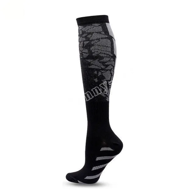 Deep Gray Blood Circulation Promotion Slimming Compression Socks for Men