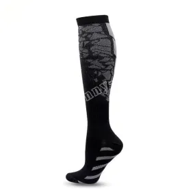 Deep Gray Blood Circulation Promotion Slimming Compression Socks for Men