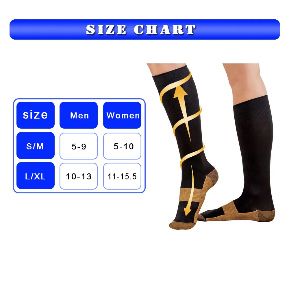 Deep Gray Blood Circulation Promotion Slimming Compression Socks for Men