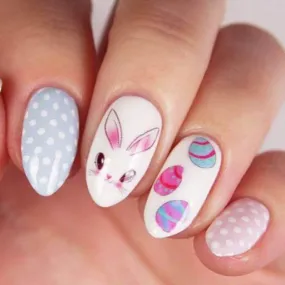 Easter Nails Bunny Nails Water Decals