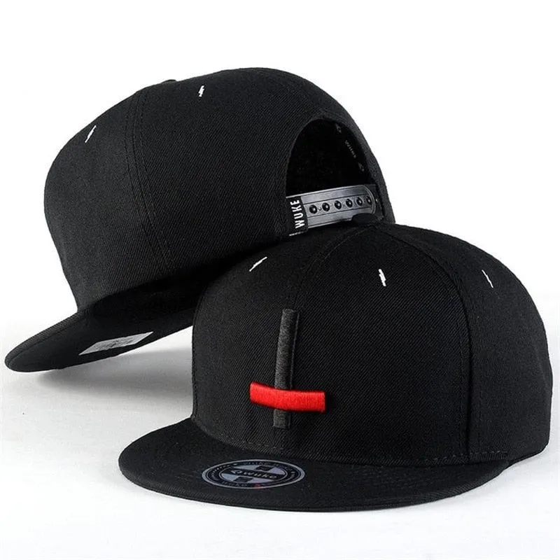 Flat Brim Fitted Snap Back Cross Baseball Caps for Men and Women