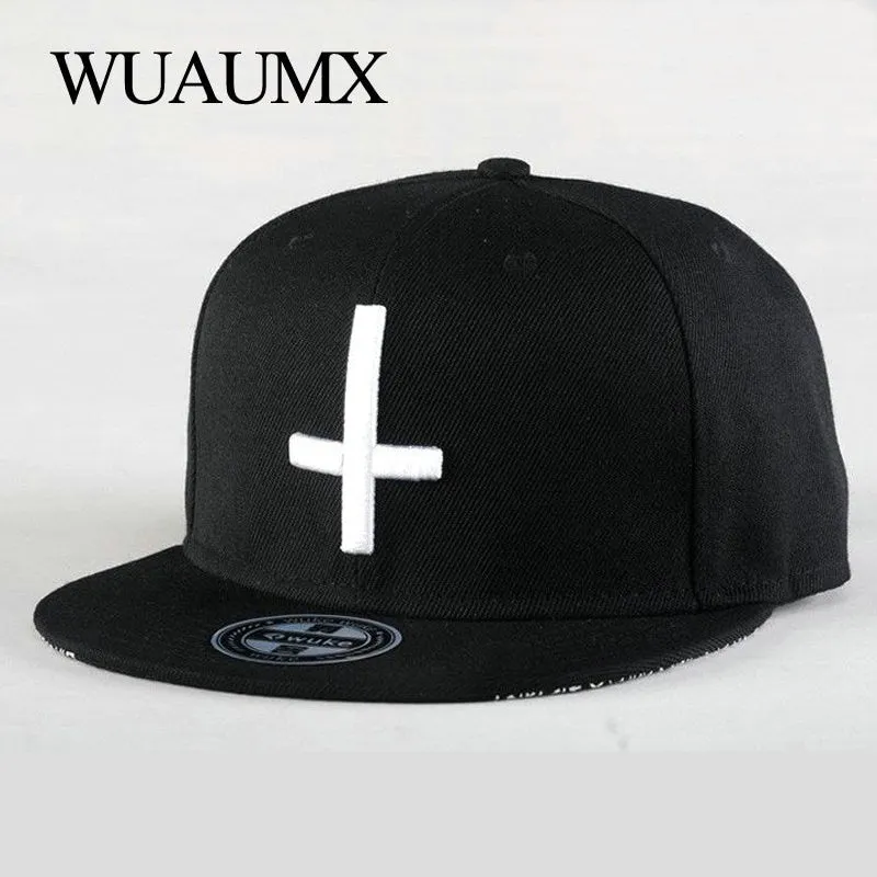 Flat Brim Fitted Snap Back Cross Baseball Caps for Men and Women