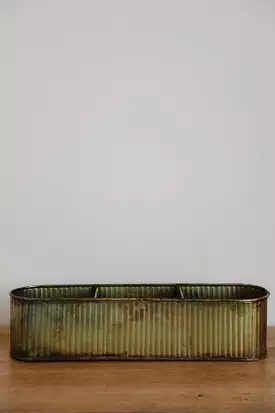 Galvanized Metal Planter