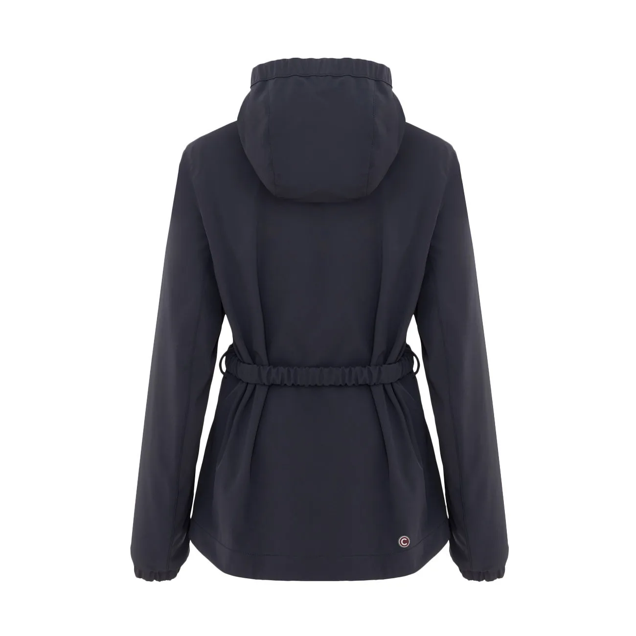 GIUBBINO SOFTSHELL CON CAPPUCCIO E CINTURA Donna Navy