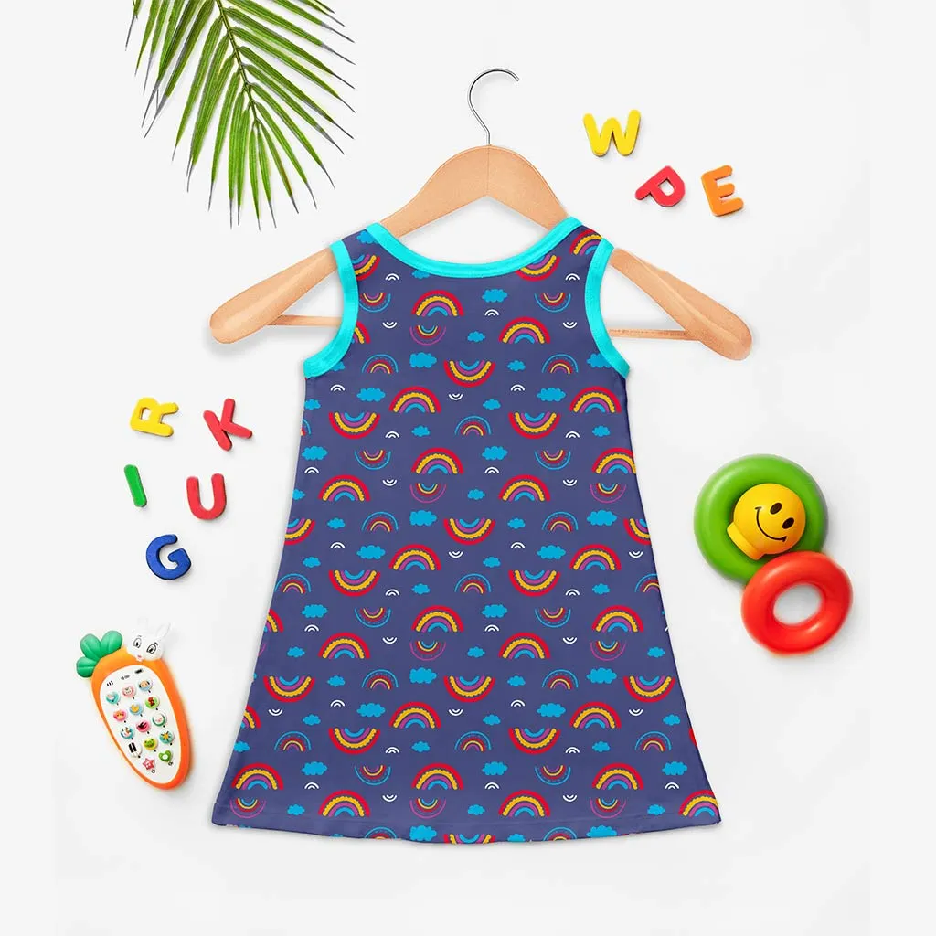 Glow A-line Dress - Rainbow Smiles