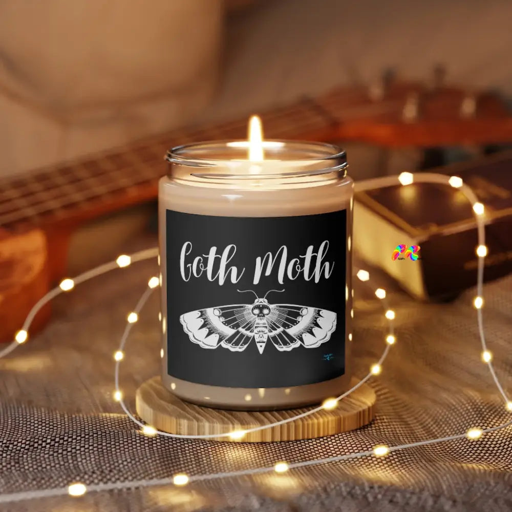 Goth Moth, Scented Candle, 9oz, Vegan Soy, 2 Scents