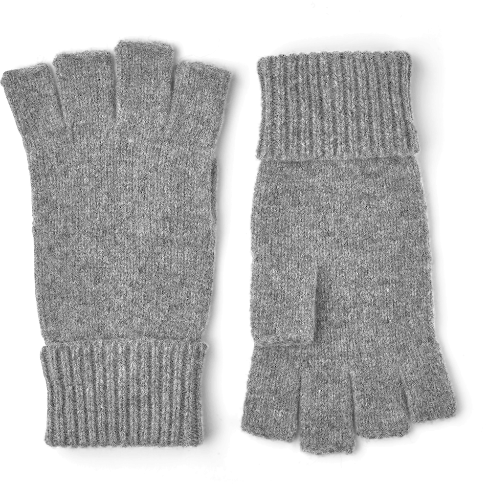 Hestra gloves - Wool Half Finger Grey