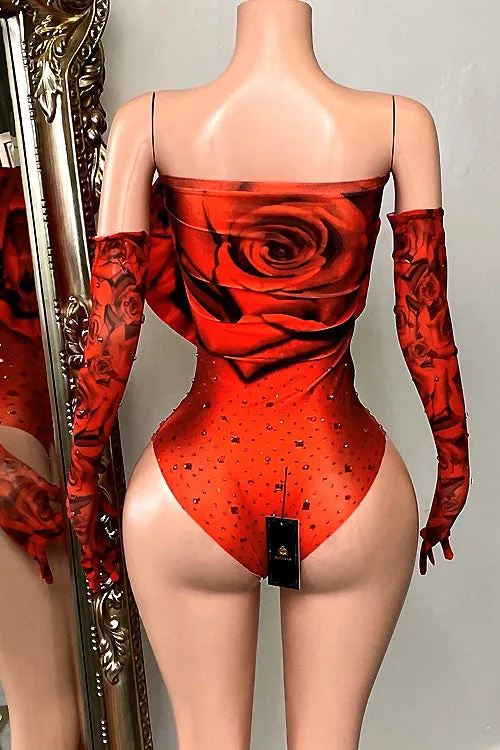 Hot Girl Summer Rose Bodysuit (Ready To Ship)