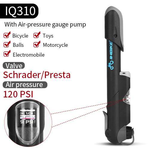 INBIKE Portable Bicycle Pump Mini Hand Pump Cycling Air Pump