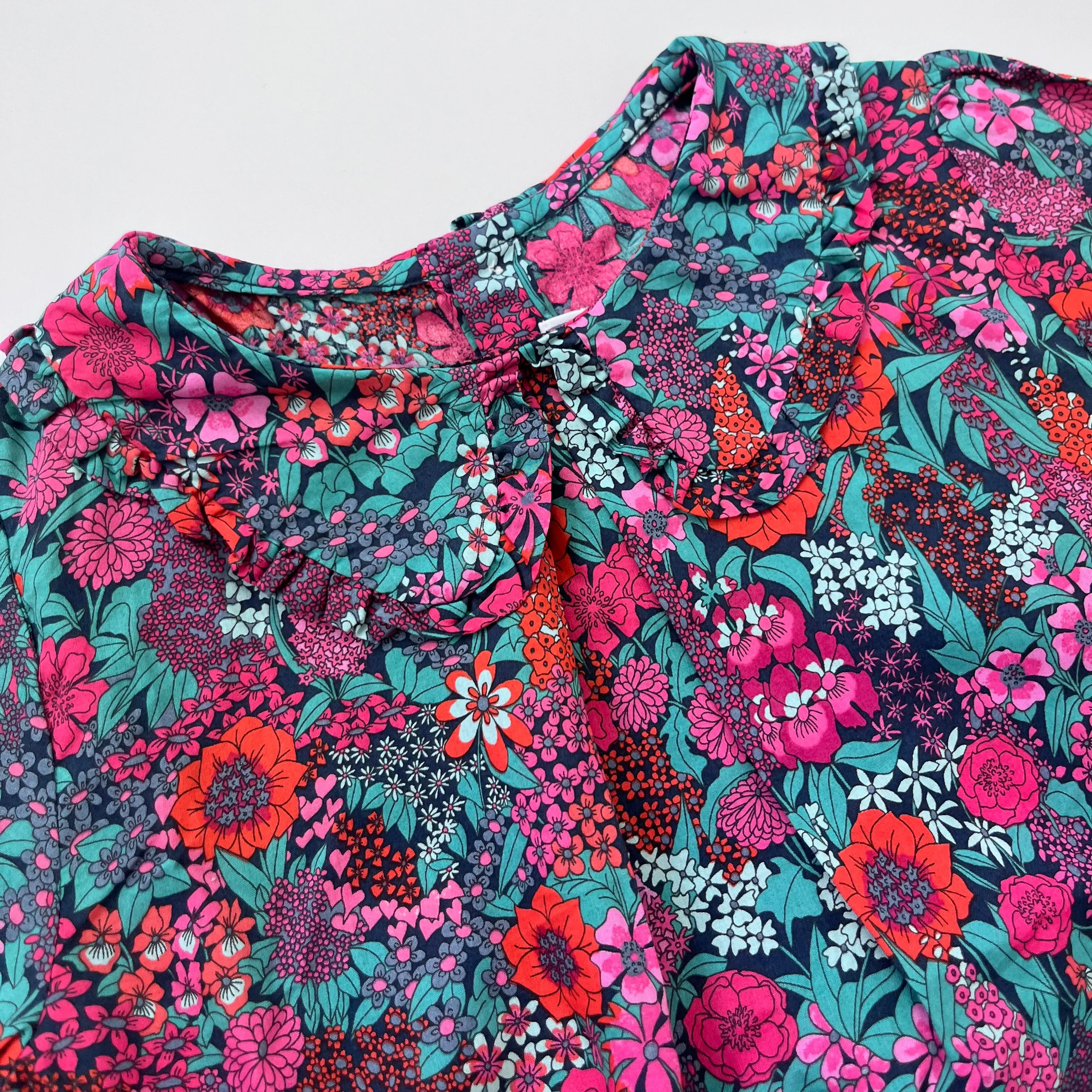 Jacadi Dark Liberty Print Blouse With Collar: 5 Years