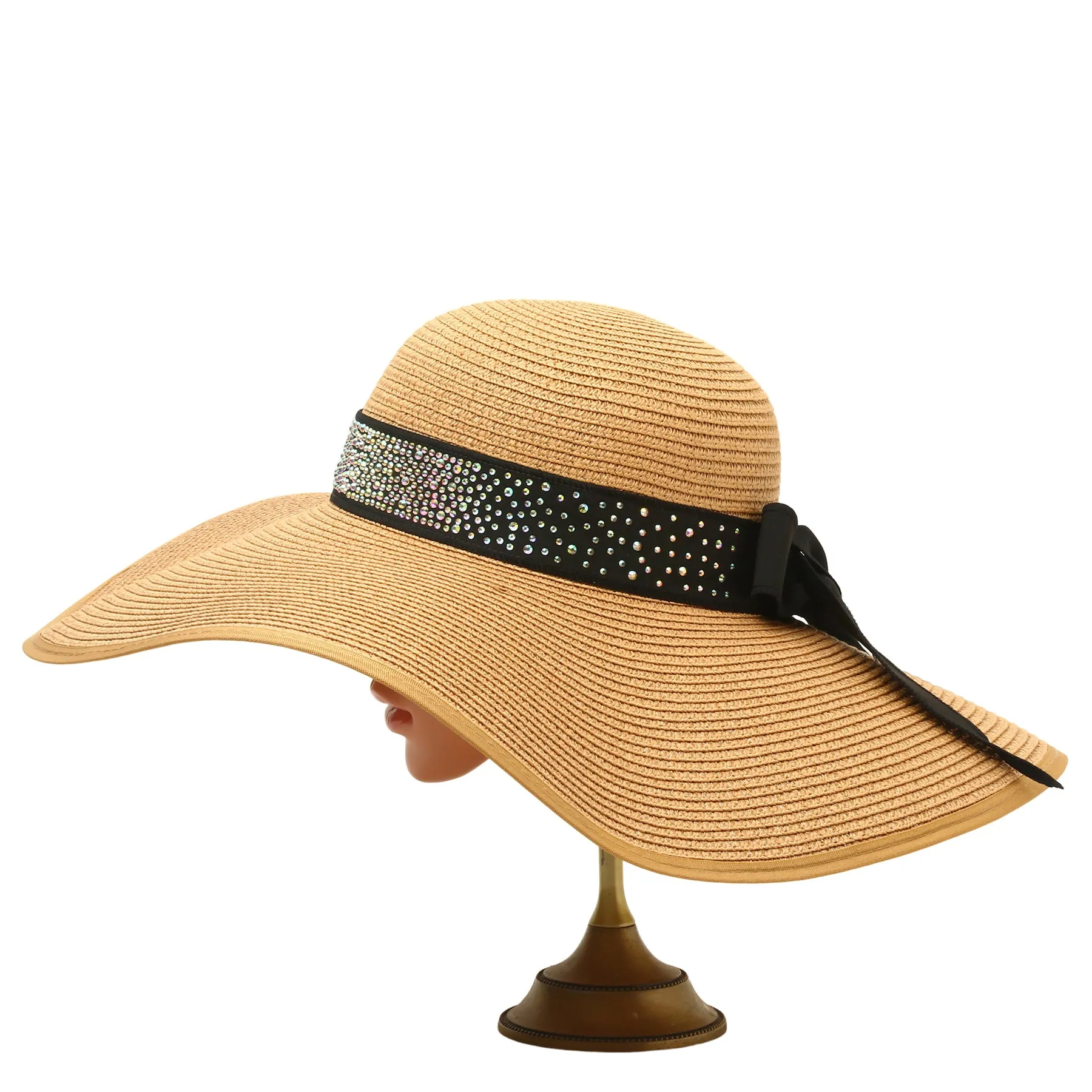 Kate Designer Beach Hat in Beige