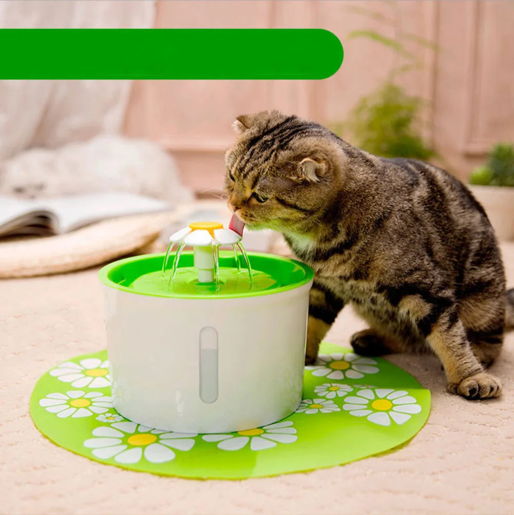 Keep Your Cat Hydrated and Healthy with Our Electric Cat Water Fountain - with Auto Filter and Mute Function, USB Powered for Ea