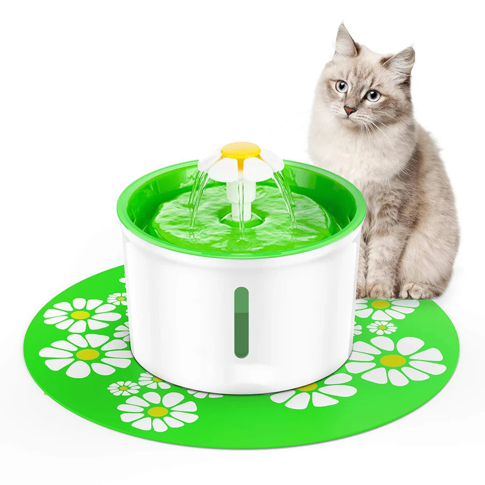 Keep Your Cat Hydrated and Healthy with Our Electric Cat Water Fountain - with Auto Filter and Mute Function, USB Powered for Ea