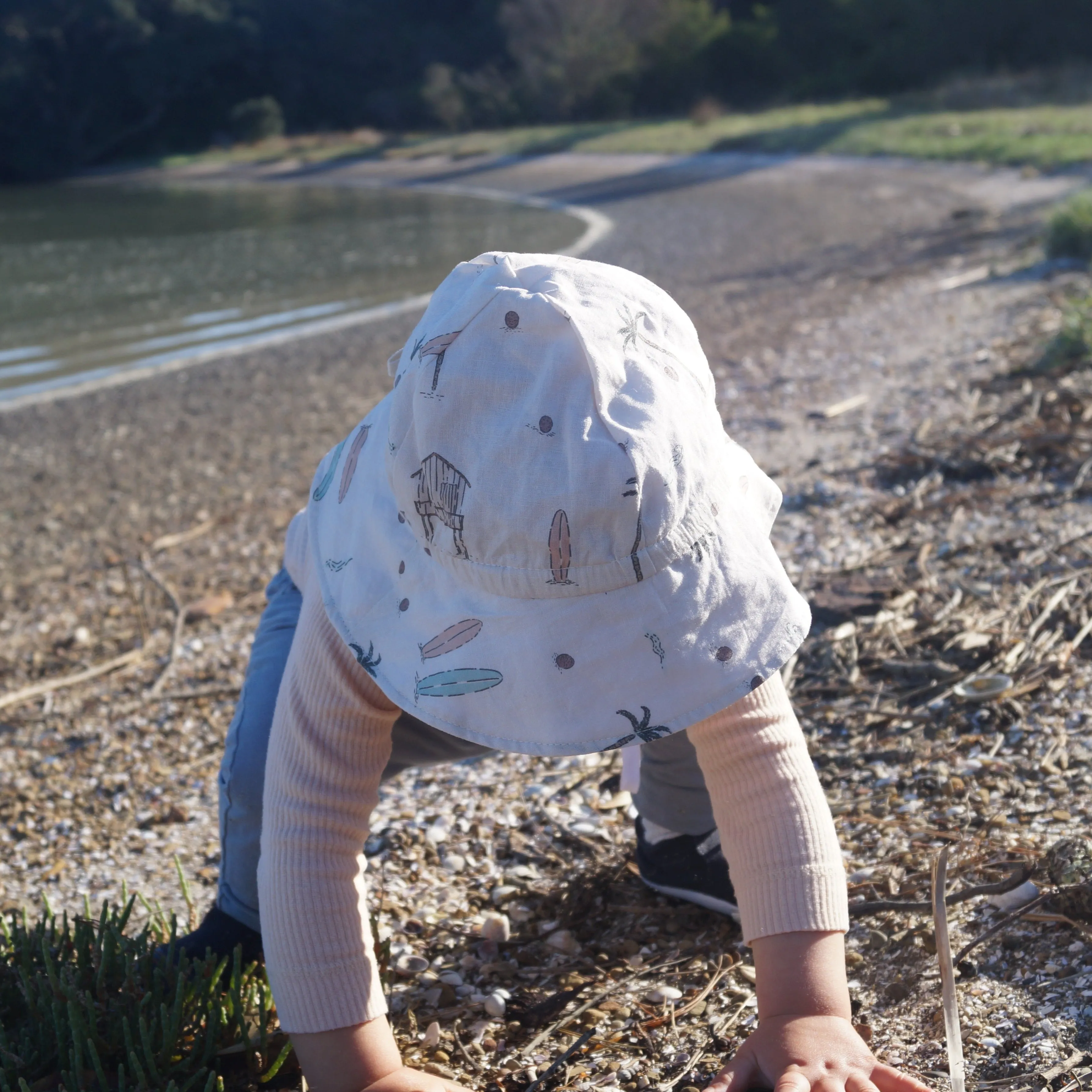 Linen Sunhat - At the Beach