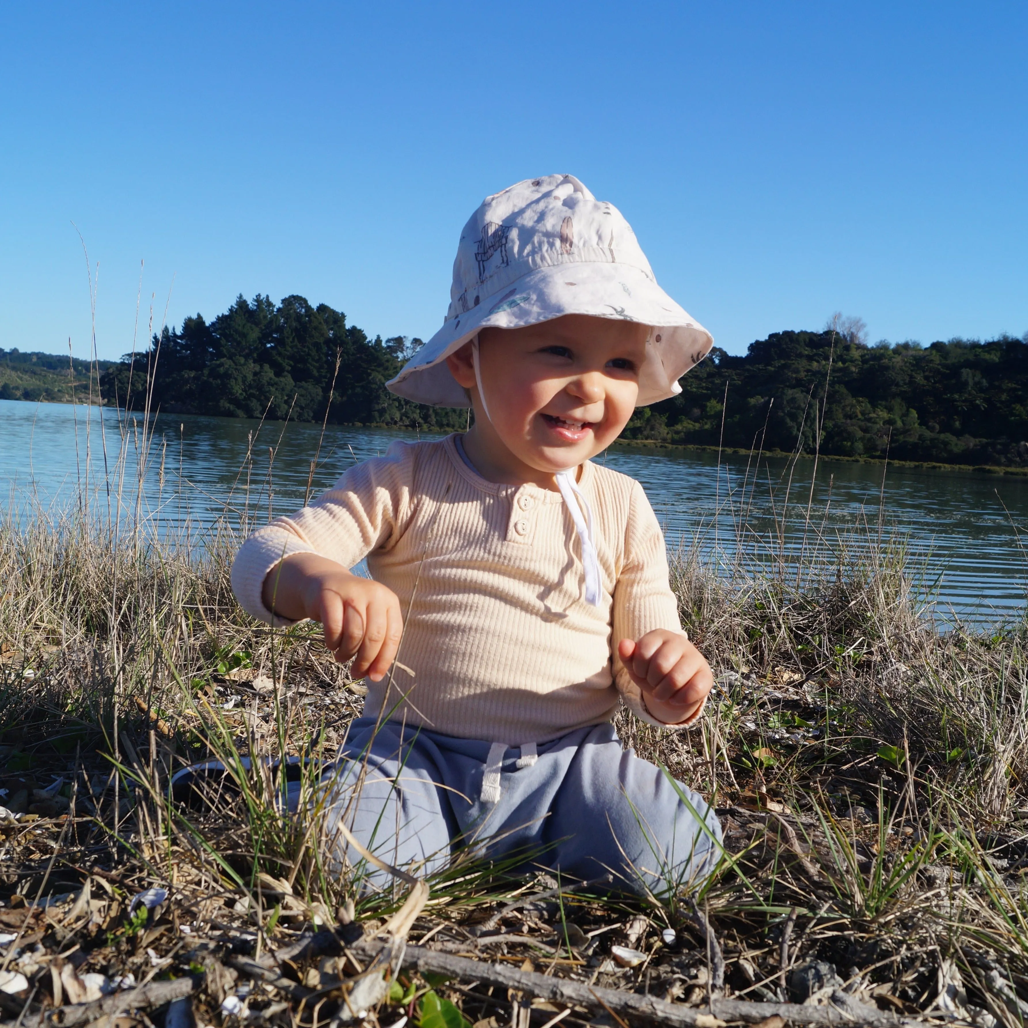 Linen Sunhat - At the Beach