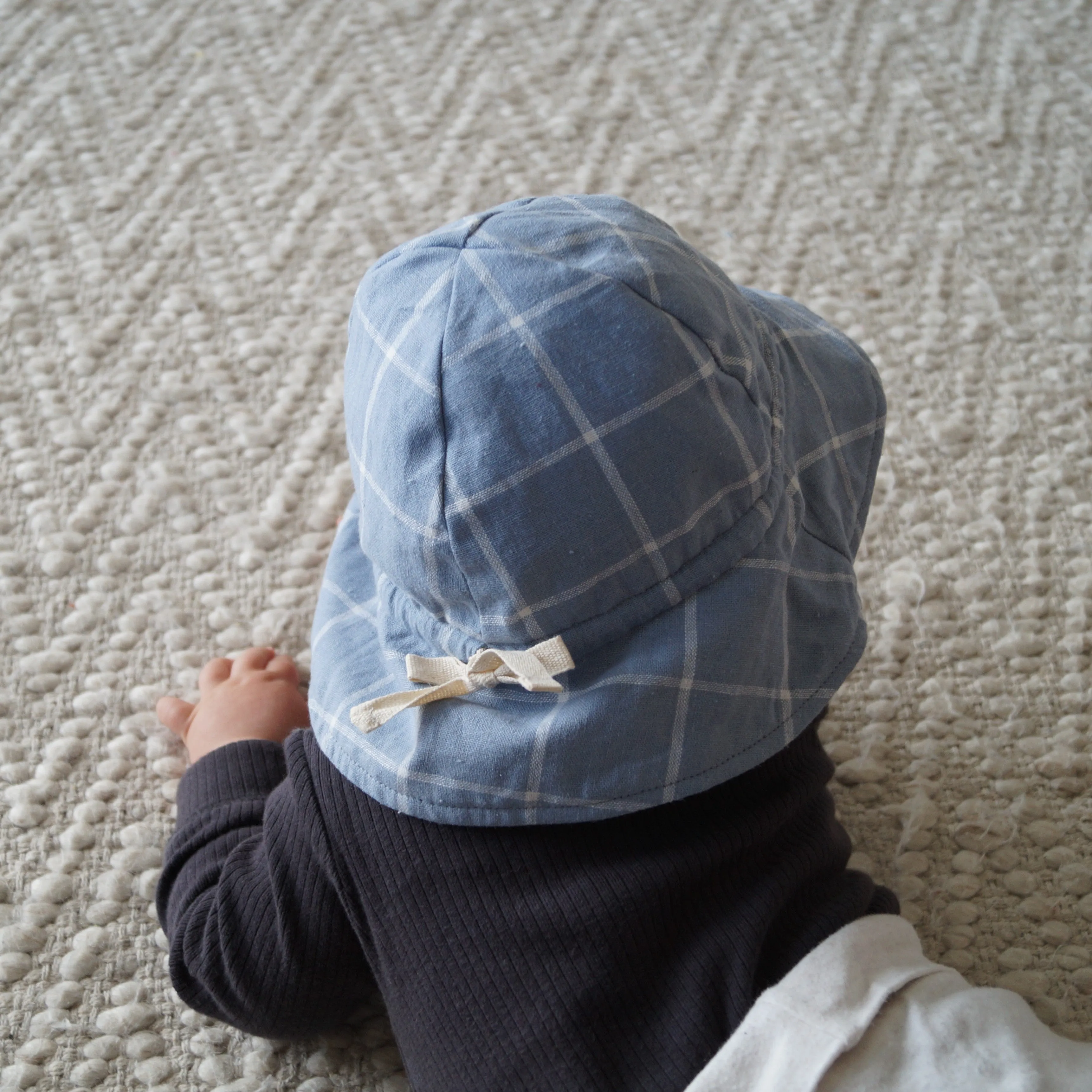 Linen Sunhat - Stone Blue