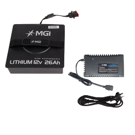 Lithium 12v 26Ah Battery & Charger