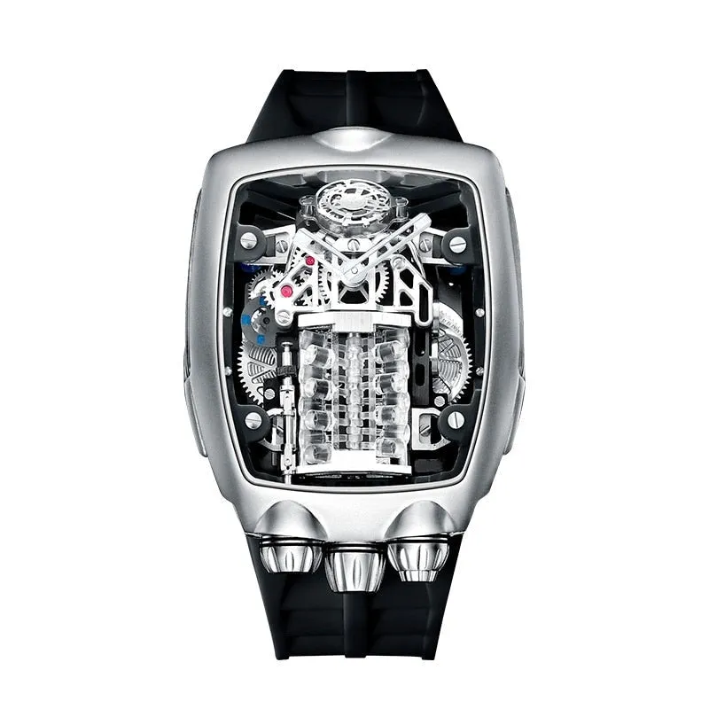 Luxury Automatic Self-Winding Skeleton Mechanical Wristwatches for Men