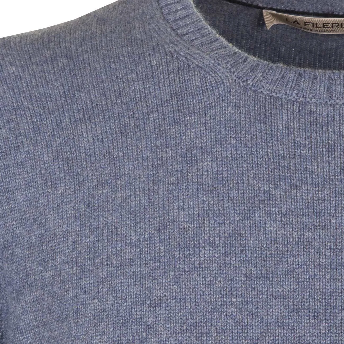 MAGLIA IN CASHMERE Uomo Azzurro