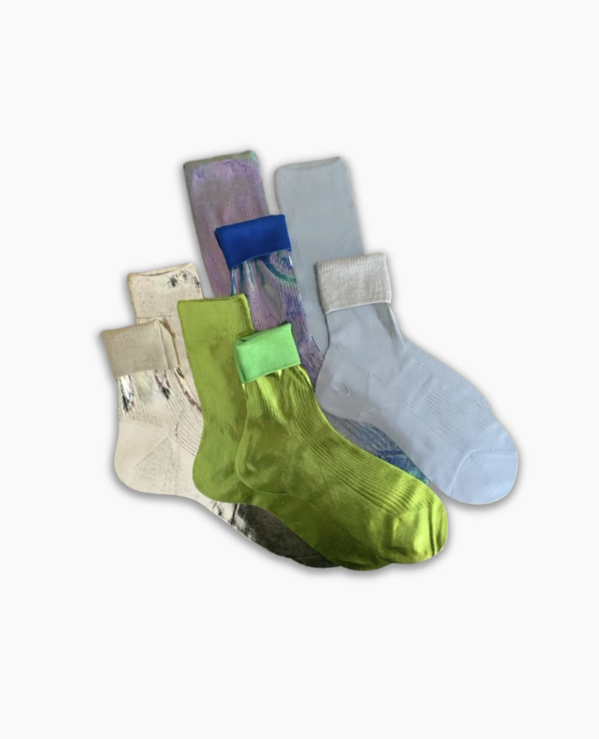 Maria La Rosa Bluette Silk Socks