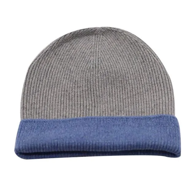 Men and Women Winter Fashion Simple Set-up Casual Warm Straight Tube Hat