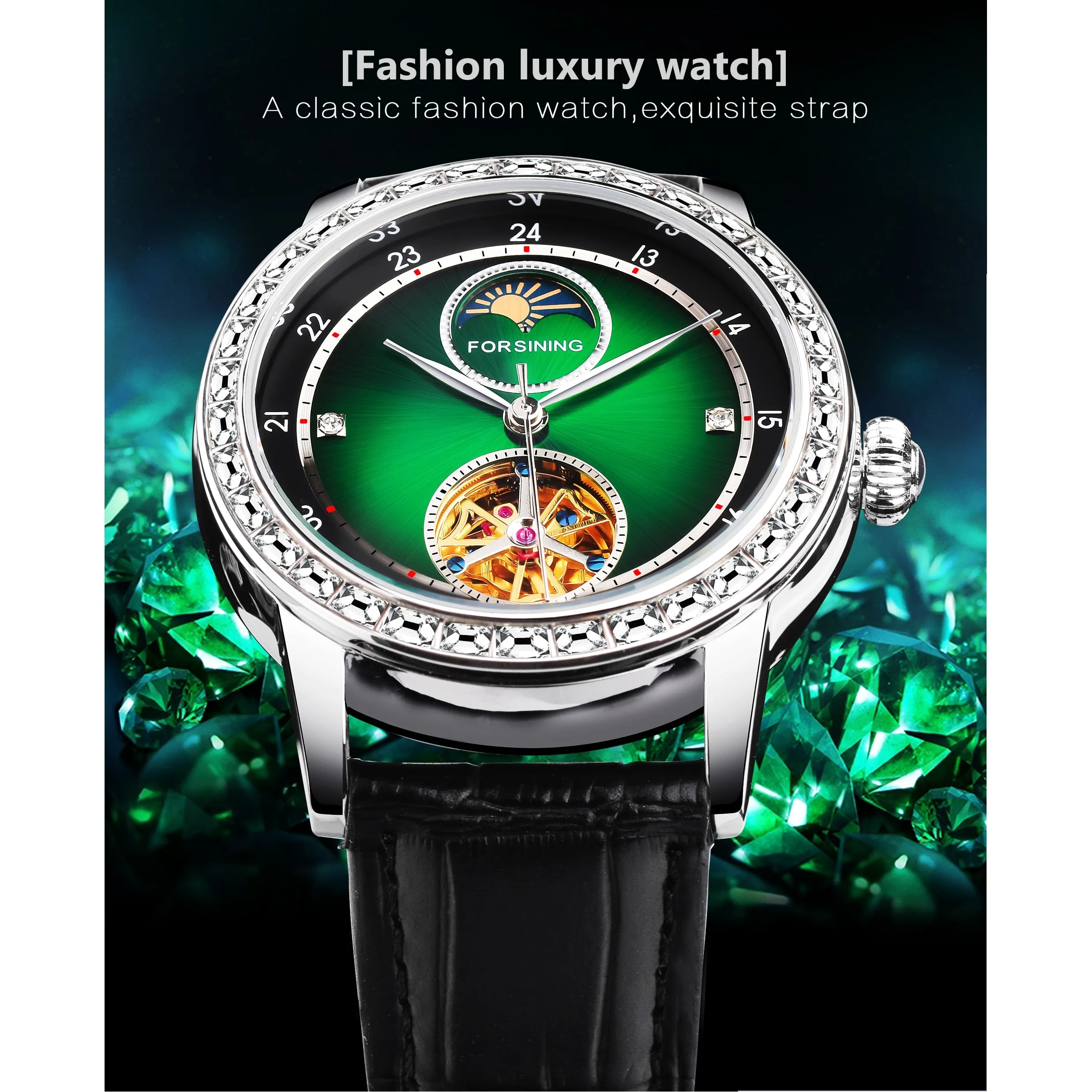 Men's Luxury Casual Waterproof Automatic Mechanical Skeleton Watch