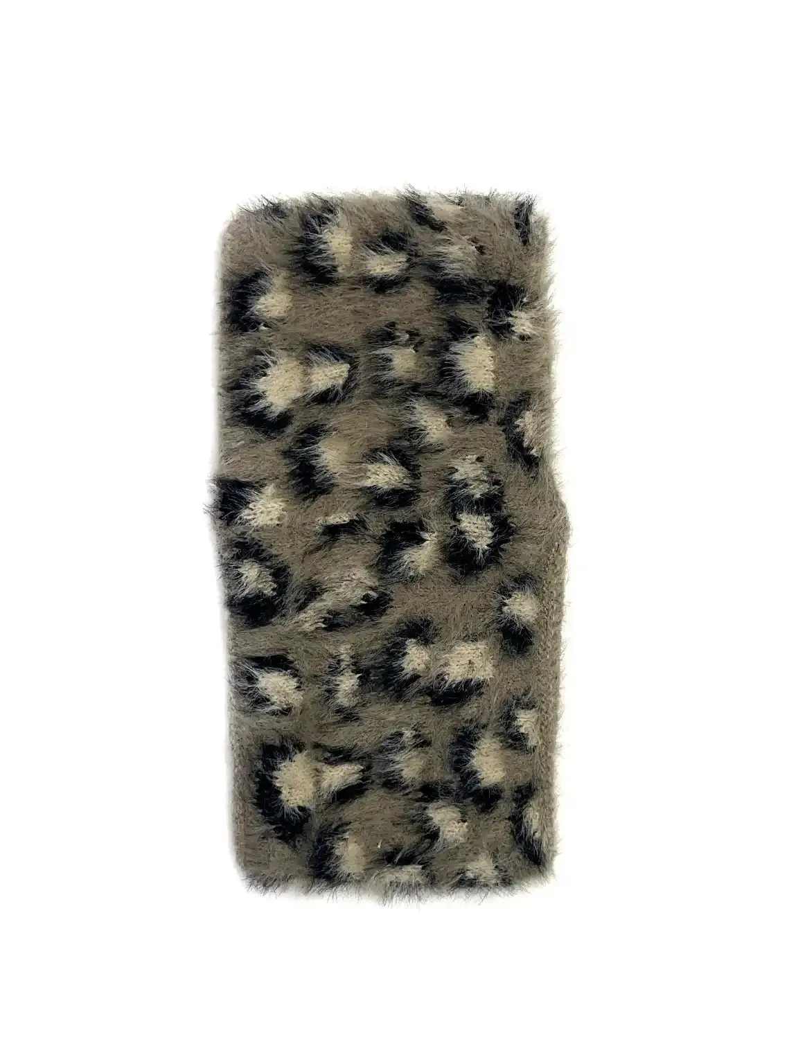 Mocha Leopard Print Headwarmer