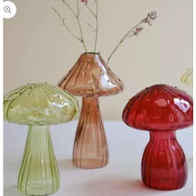 Mushroom Glass Vase