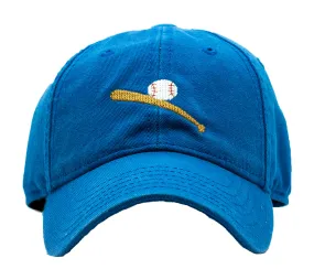 Needlepoint Baseball Hat - Cobalt