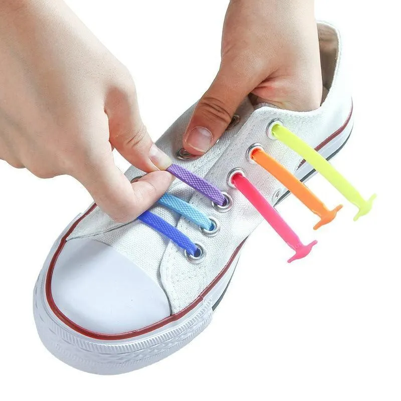 No Tie Shoelaces, Silicone Laces 16pcs/lot