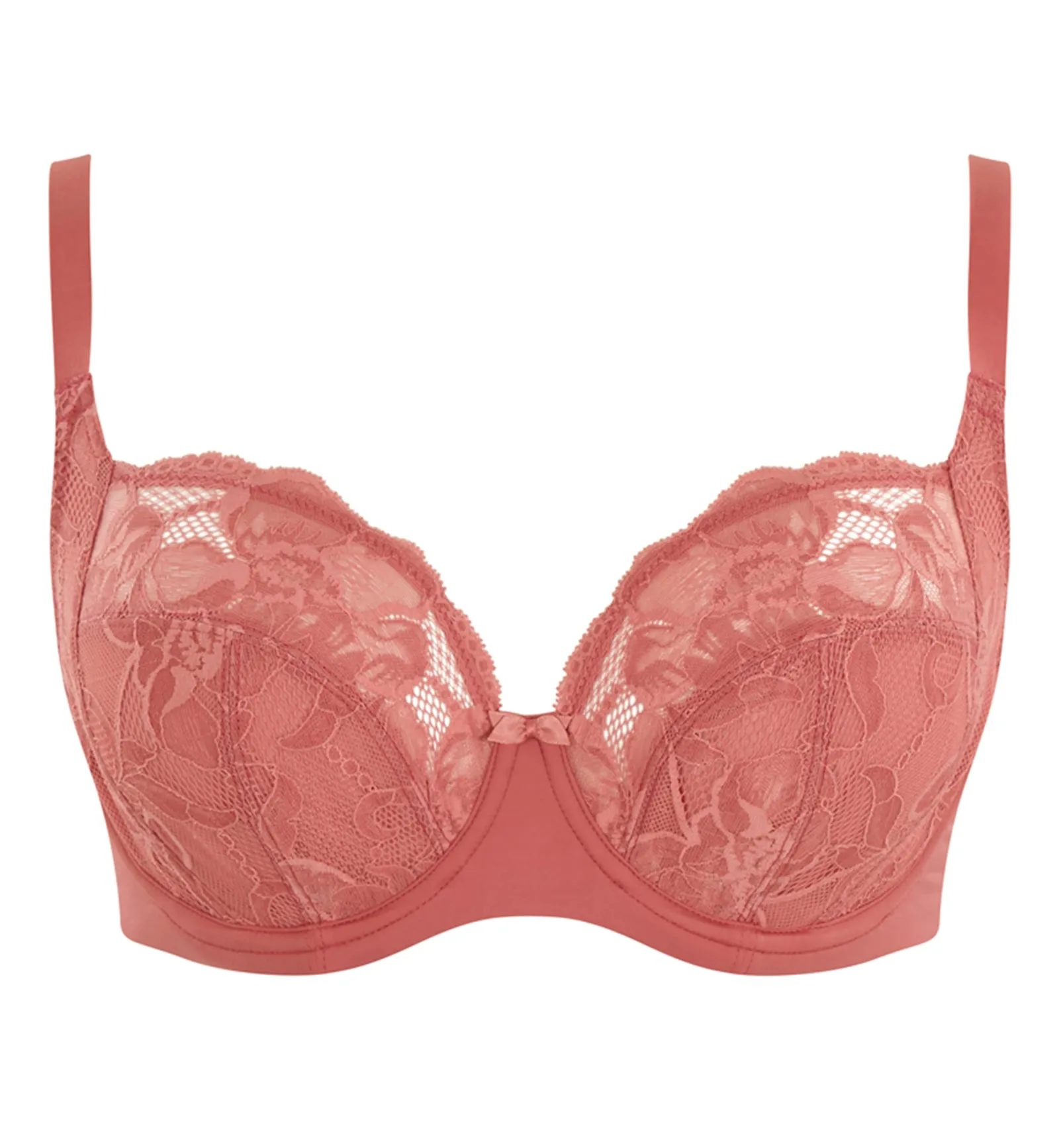 Panache Rocha Low Front Balconnet Underwire Bra (10341) - Garnet Rose