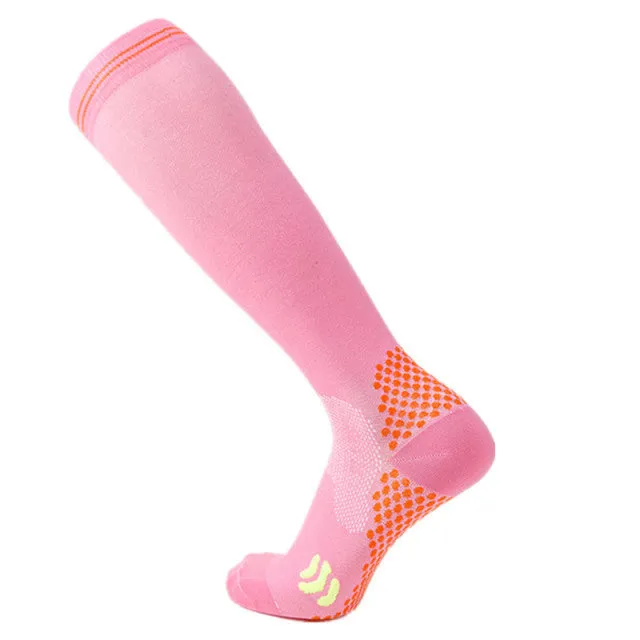 Pink Compression Blood Circulation Promotion Slimming Socks for Men