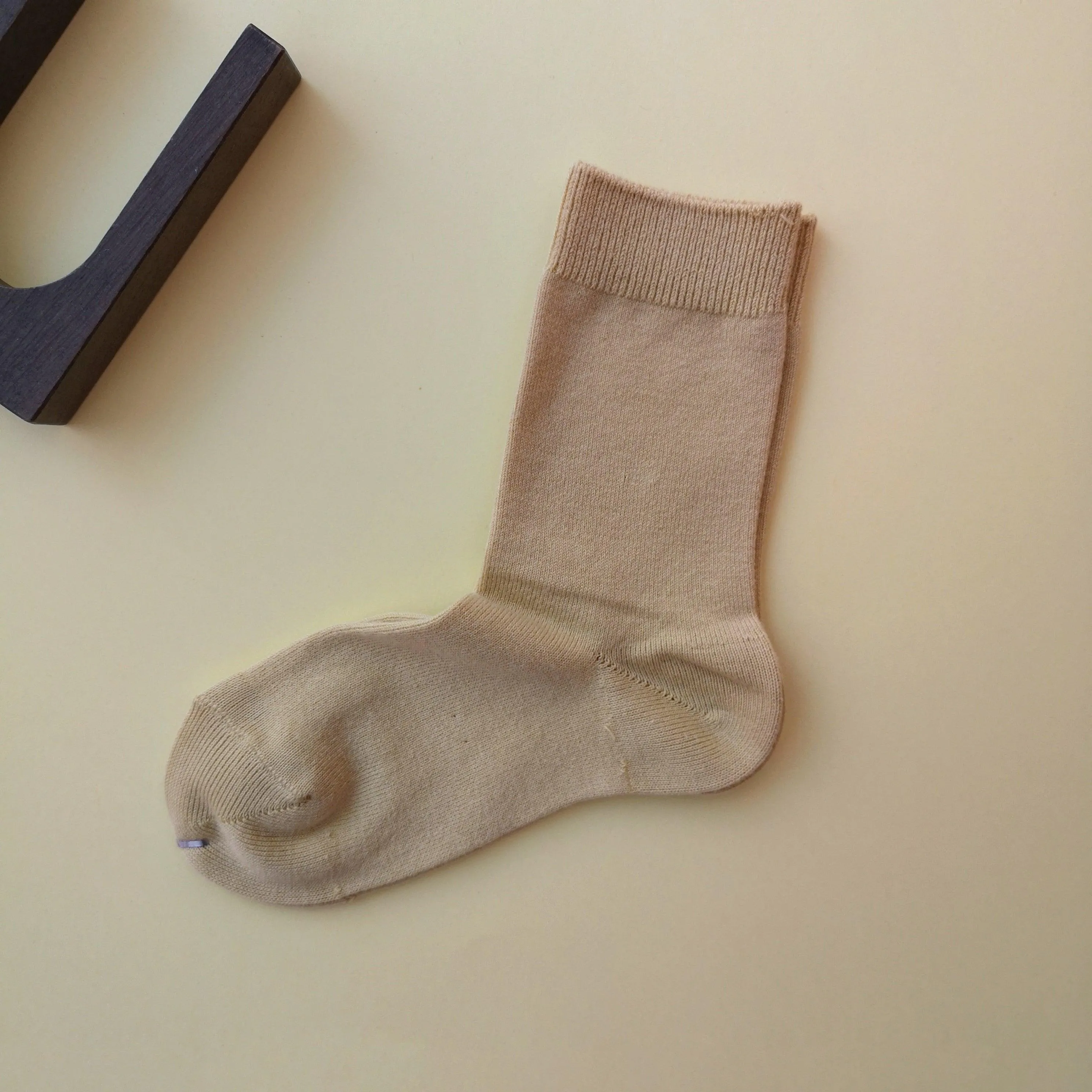 Plain short socks-BANANA (611)