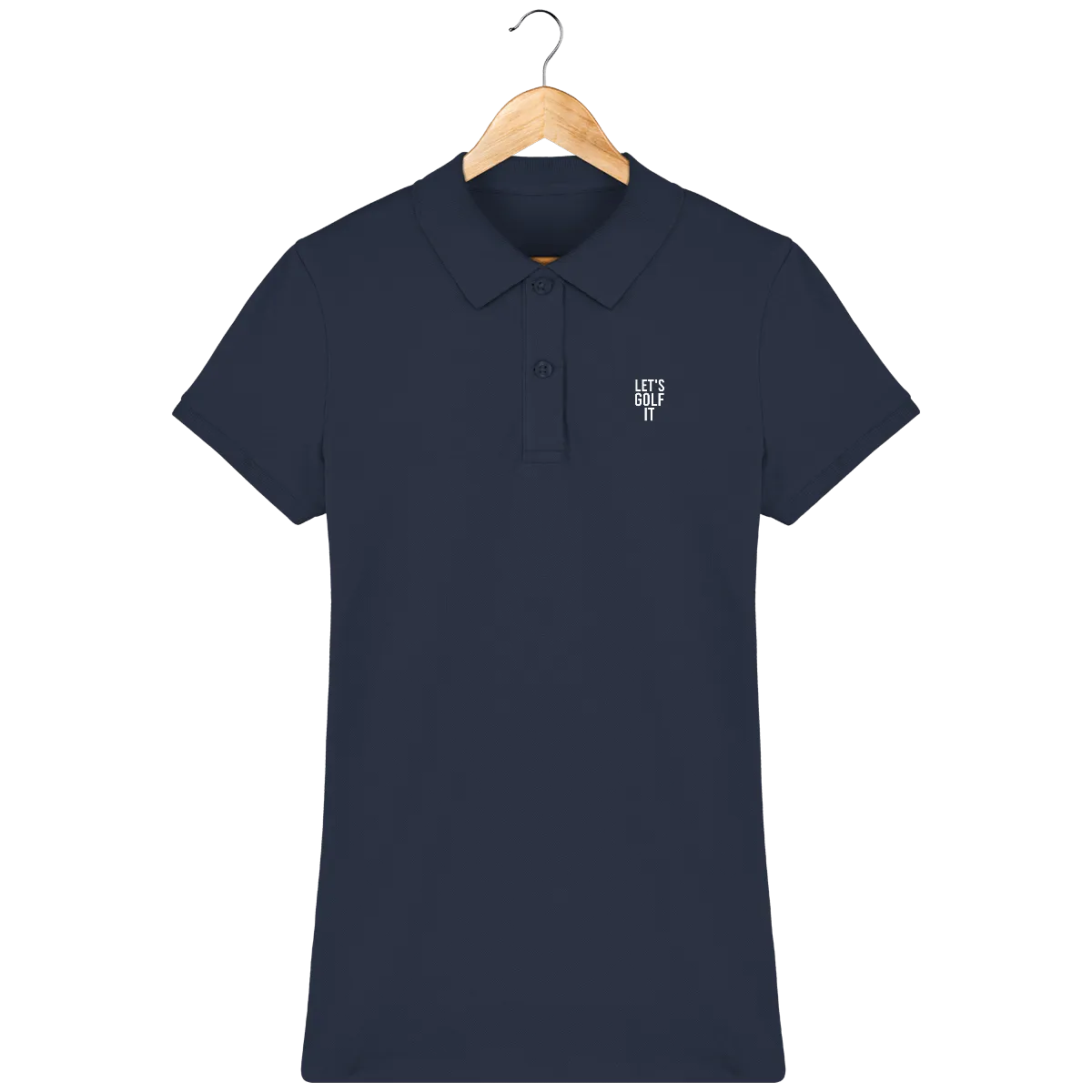 Polo en coton Bio brodé LET'S GOLF IT