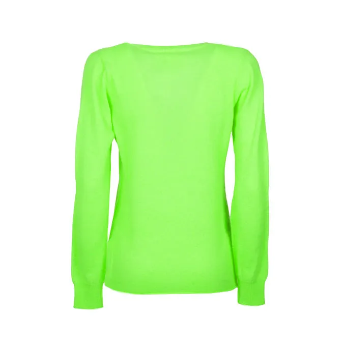 PULL ARIELLE Woman Vert Fluo 