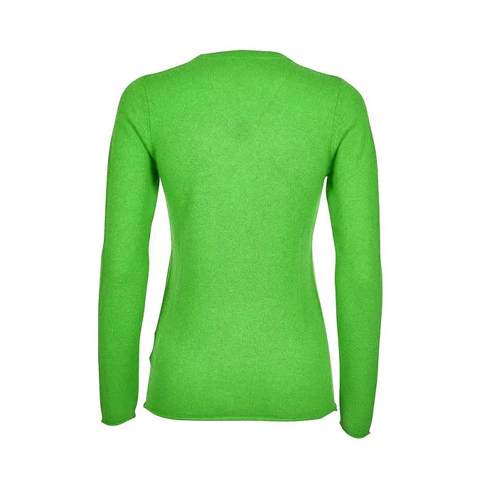 PULL SARAH Woman Vert Fluo 