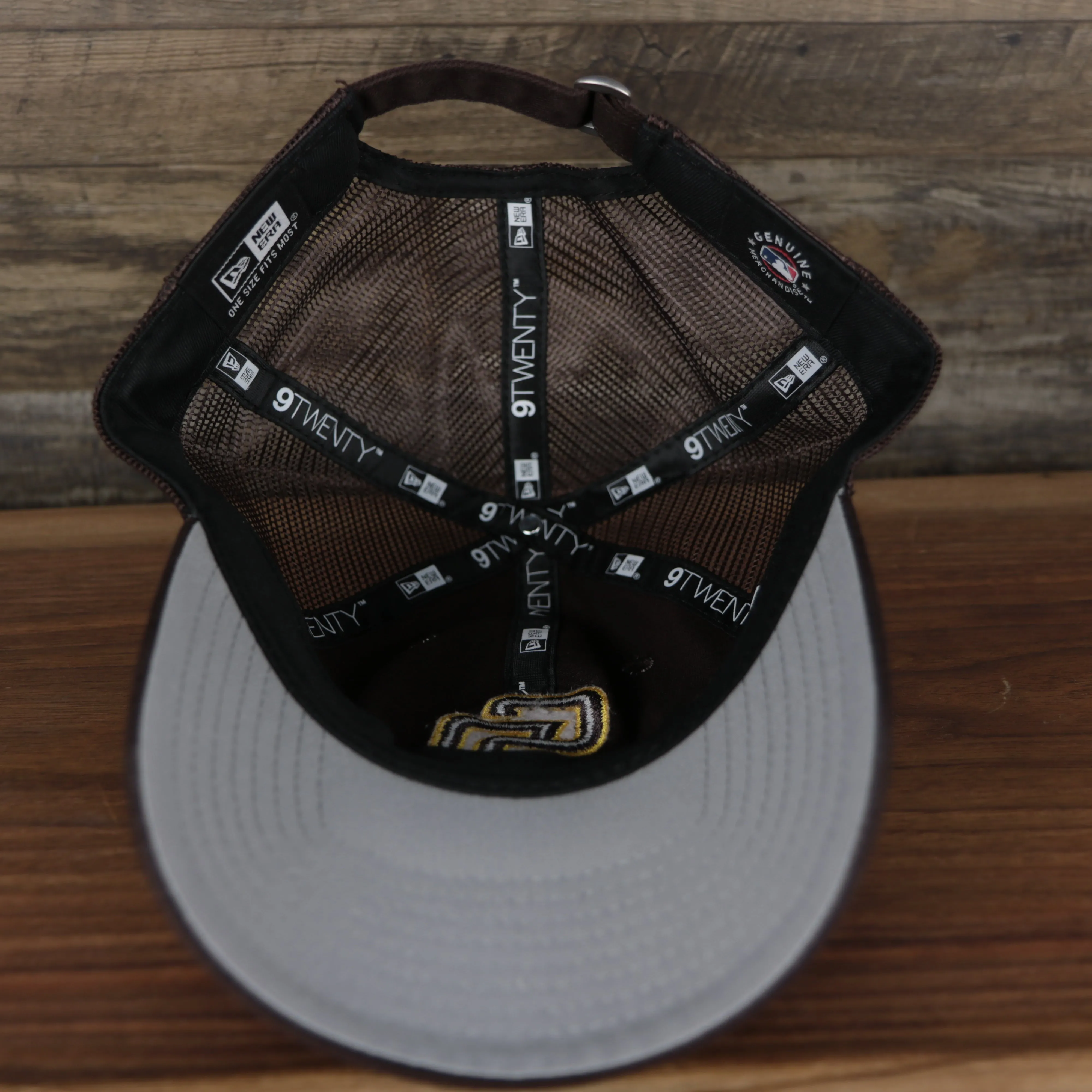 San Diego Padres 2022 MLB Batting Practice On-Field Spring Training 9Twenty Trucker Dad Hat