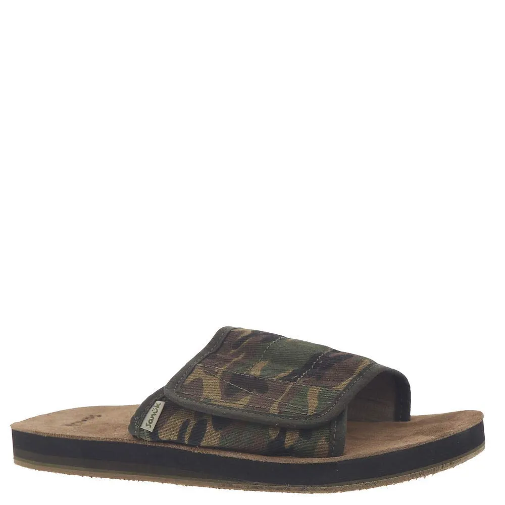 Sanuk Men's Bixby Camo Hemp Slide Sandal