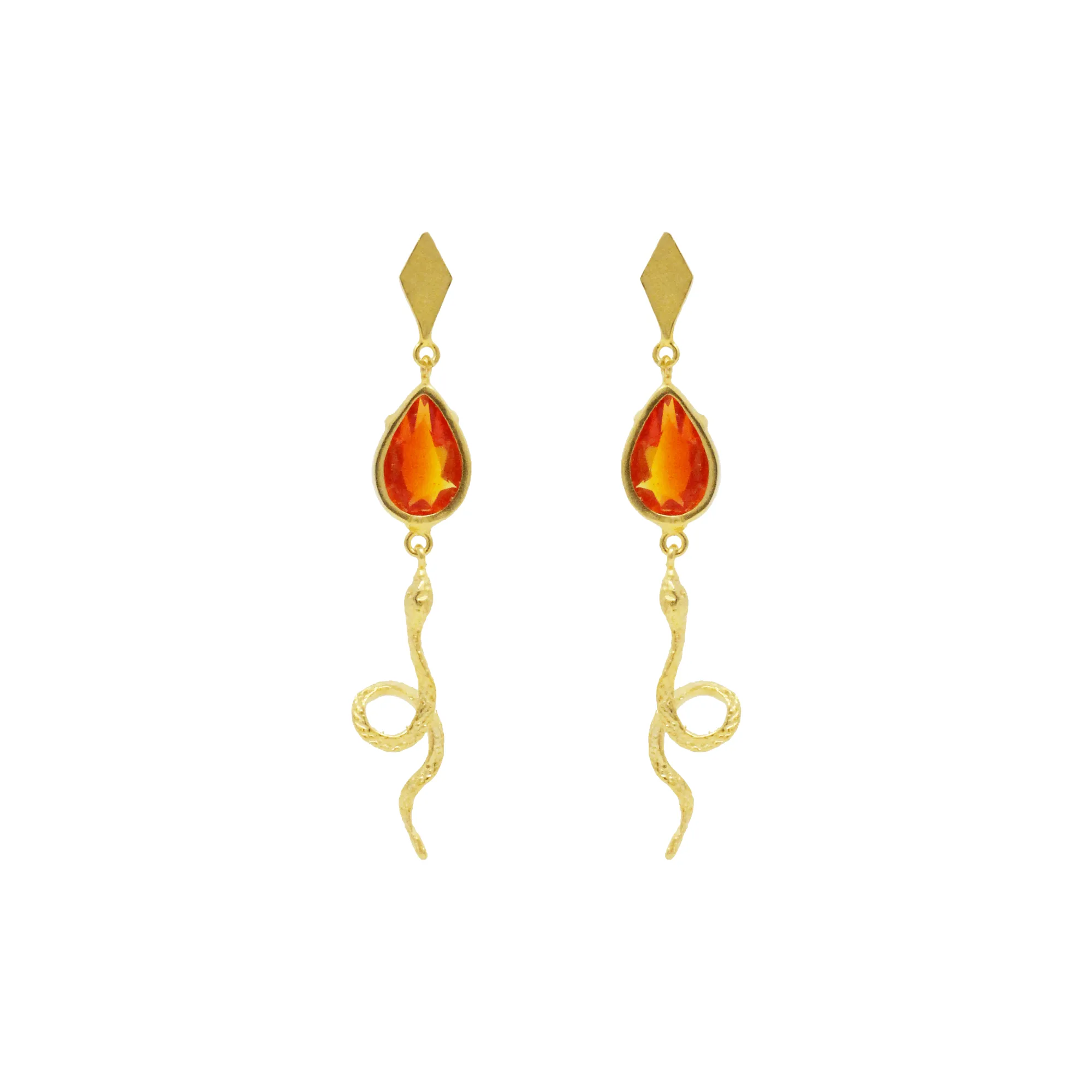 Serpent Drop Earrings